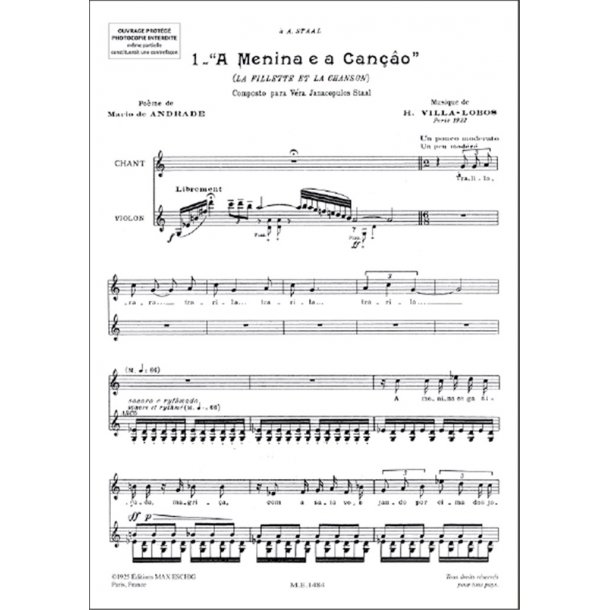 Suite Chant-Violon (Poeme De Mario De Andrade)